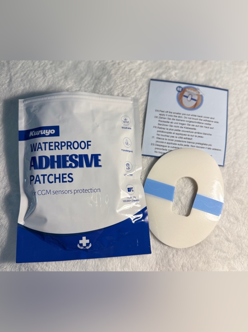 Clear CGM Tape Adhesive Overpatches